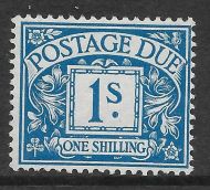 D8wi 1 - Royal Cypher Postage due Wmk Sideways Inverted UNMOUNTED MINT