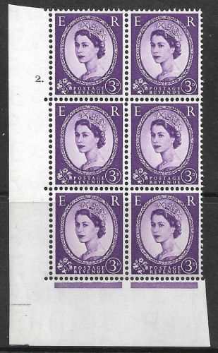 3d Wilding Edward Crown cyl 2 Dot perf type A(E I) UNMOUNTED MINT
