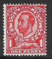 Sg 341 N11(4) 1d Very Deep Bright Scarlet Downey Head UNMOUNTED MINT