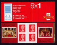 PM42 2014 Buckingham Palace 6 x 1st Self Adhesive Booklet - complete
