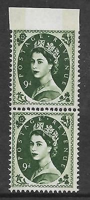 S128a 9d Wilding Violet Phosphor variety - Imperf margin UNMOUNTED MINT MNH