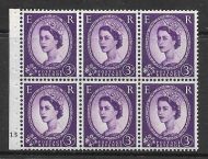 SB92 Wilding booklet pane M C on Cream cylinder K13 No Dot UNMOUNTED MNT
