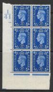 2½d Blue Dark colours I41 64 Dot perf 5(E I) UNMOUNTED MINT