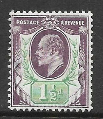 Sg 224 M9(2) 1½d Slate Purple & Blue Green Chalky De La Rue UNMOUNTED MINT