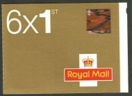 PM14 2004 British Journey - Wales 6 x 1st Self Adhesive Booklet - No Cylinder