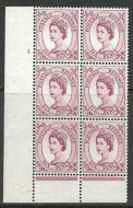 6d Wilding Edward Wmk Cylinder 1 No Dot perf type B(I P) UNMOUNTED MINT MNH