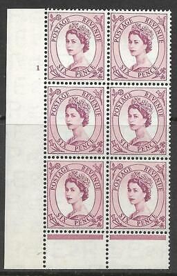6d Wilding Edward Wmk Cylinder 1 No Dot perf type B(I P) UNMOUNTED MINT MNH