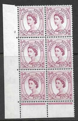 6d Wilding Multi Crown on Cream Cyl 2 No Dot perf C(E P) UNMOUNTED MINT