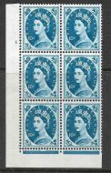 10d Wilding Violet Phos 9.5mm cyl 1 Dot perf type F(L)(I E) UNMOUNTED MINT