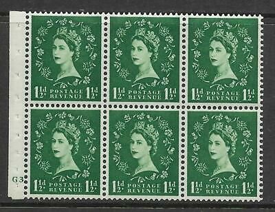 SB59 Wilding booklet pane Tudor cylinder G3 No Dot perf Ie bottom UNMOUNTED MNT