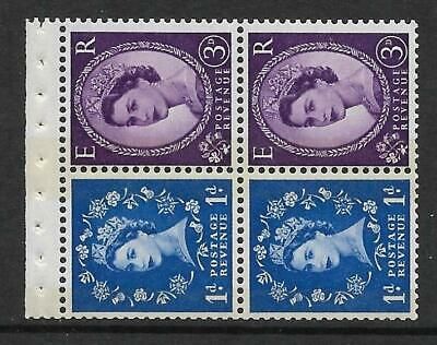 SB50 Wilding booklet pane Violet Phos S/W Left perf type AP UNMOUNTED MNT