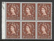 SB78ad Wilding booklet pane Edward perf type I UNMOUNTED MNT