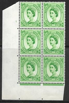 7d Wilding Multi Crown on Cream Cyl 1 No Dot perf A(E I) UNMOUNTED MINT