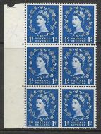 S15b 1d Wilding Graphite lines variety - daffodil stem flaw UNMOUNTED MINT MNH