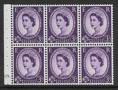 SB92 Wilding booklet pane M C on Cream cylinder K15 Dot UNMOUNTED MNT