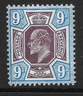 Sg251a SpecM40(4) 9d Slate Purple  Deep Ultramarine(c) De La Rue UNMOUNTED MINT