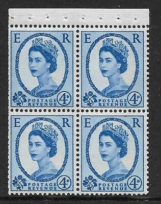 SB112b Wilding Violet phos 1 x 9.5mm band each stamp - perf I UNMOUNTED MNT
