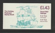 GB Folded Booklet FN3a 1982 Holiday Postcards booklet Complete No Cyl