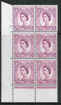 6d Wilding Edward Wmk Cylinder 3 No Dot perf type C(E P) UNMOUNTED MINT MNH