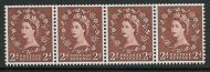 S41b 2d Sideways Wilding multi Crown White coil strip UNMOUNTED MINT MNH