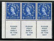 SB24a Wilding booklet pane Tudor perf type Ie Bottom UNMOUNTED MNT