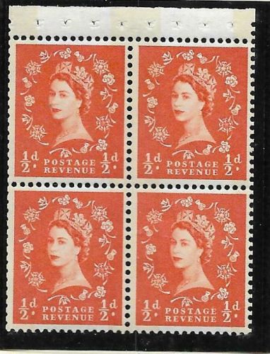 SB18 Blue Phos Cream Wilding booklet pane perf type AP2E UNMOUNTED MNT