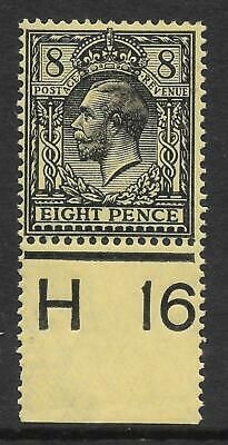N28(1) 8d Black on Yellow Royal Cypher Control H16 perf UNMOUNTED MINT