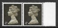 U13 Sg 732 4d Pre-decimal Machin - shift of CB to left UNMOUNTED MINT MNH