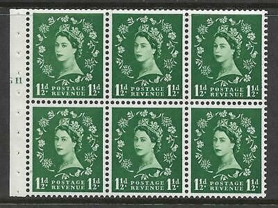 SB65 Wilding booklet pane MC on cream perf type I cyl G11 TOP ND UNMOUNTED MNT