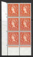 ½d Wilding Multi Crown on Cream Cyl 1 Dot perf C(E P) UNMOUNTED MINT