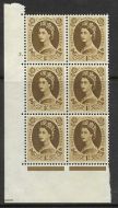 1 - Wilding Multi Crown on White Cyl 3 Dot perf A(E I) UNMOUNTED MINT