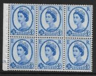 SB105 Wilding booklet pane Crowns Cyl N3 Dot perf Ie UNMOUNTED MNT MNH