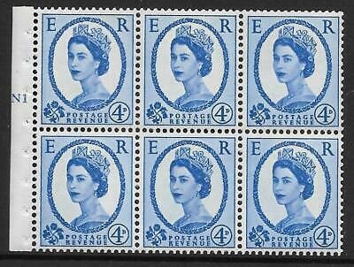 SB105 Wilding booklet pane Crowns Cyl N1T No Dot perf I UNMOUNTED MNT MNH