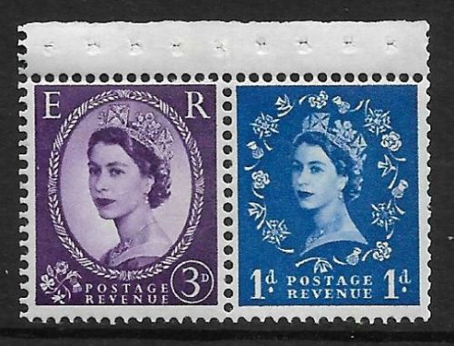 S24e  S80b Wilding Violet Phos both band  wmk sideways Right UNMOUNTED MINT