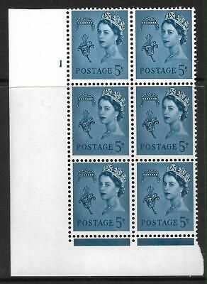 Sg XG10 5d Guernsey 2x9.5mm Chalky Cyl 1 No Dot perf FL (I/E) UNMOUNTED MINT