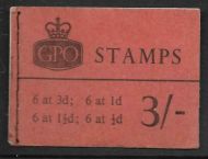 M56 3 - Mar 1963 Wilding AVC GPO Avert booklet -  No Stamps