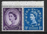 S80b Wilding Violet Phos Right broad band UNMOUNTED MINT