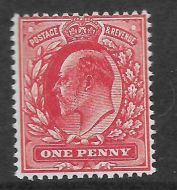 Sg 273 M6(2) 1d Deep Rose Red Harrison perf 14 UNMOUNTED MINT