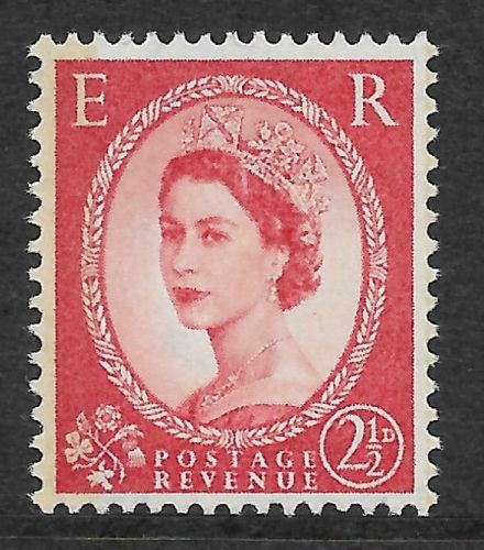 Sg S63 unlisted 2½d Wilding 4mm blue phos 2 narrow bands RPS cert UNMOUNTED MINT