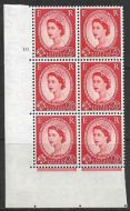 2½d Wilding Tudor Wmk Cylinder 10 No Dot perf type A(E I) UNMOUNTED MINT
