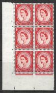 2½d Wilding Tudor Wmk Cylinder 5 Dot perf type A(E I) UNMOUNTED MINT