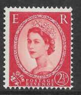 Sg S63 unlisted 2½d Wilding Blue phos on Cream 1 band right RARE UNMOUNTED MINT
