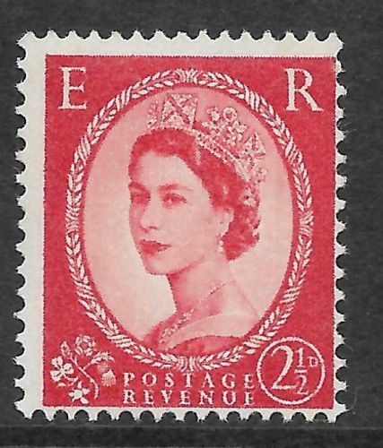 Sg S63 unlisted 2½d Wilding Blue phos on Cream 1 band right RARE UNMOUNTED MINT