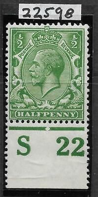 N14(-) unlisted ½d Cobalt Yellow Green Control S22 perf with cert UNMOUNTED MINT