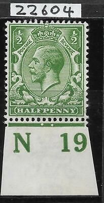 N14(-) unlisted ½d Deep Yellow Green Control N19 with cert UNMOUNTED MINT