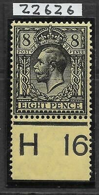 N28(-) 8d Intense Black on Yellow Royal Cypher H16 with cert UNMOUNTED MINT