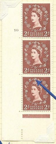 S38n 2d Wilding Edward Crown cylinder 10 No Dot UNMOUNTED MINT