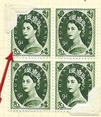 S128d 9d Wilding variety - Frame Flaw top Right UNMOUNTED MINT MNH