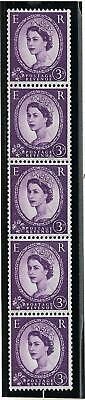 S77 3d Wilding Blue Phos on White with left band vertical coil UNMOUNTED MINT