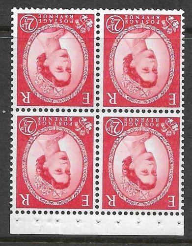 SB84a Wilding booklet pane Crowns chalky perf type I UNMOUNTED MNT